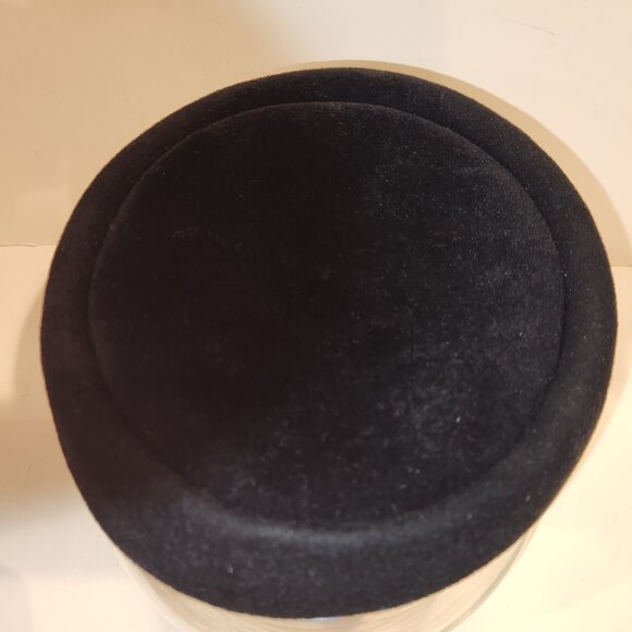 Vintage Peachbloom Velour Pillbox Hat *READ* - Picture 2 of 15